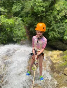Canyoning with Casitas Del Rio Riverfront Lodge kids