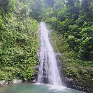 Perla Verde Waterfall 1st waterfall on the waterfall tour