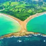 Whales Tail Beach very near Casitas Del Rio Riverfront Eco Lodge