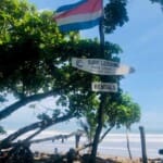 Playa Hermosa near Uvita and Casitas Del Rio Riverfront Eco lodge massive beach 2 surf lessons